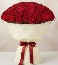 Букет 101 Красная роза Милано в Магнитный