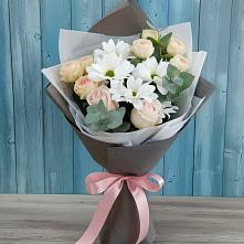 Букет цветов из:  Хризантемы и Розы #REPLACE_PRED# Магнитный