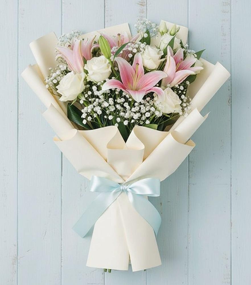 Букет цветов из: Лилии в Магнитный