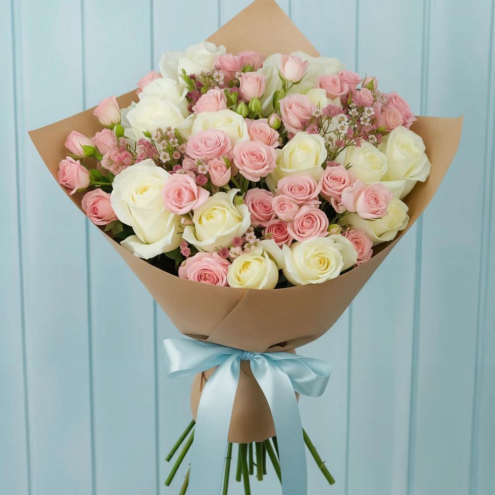 Букет цветов из: Розы в Магнитный