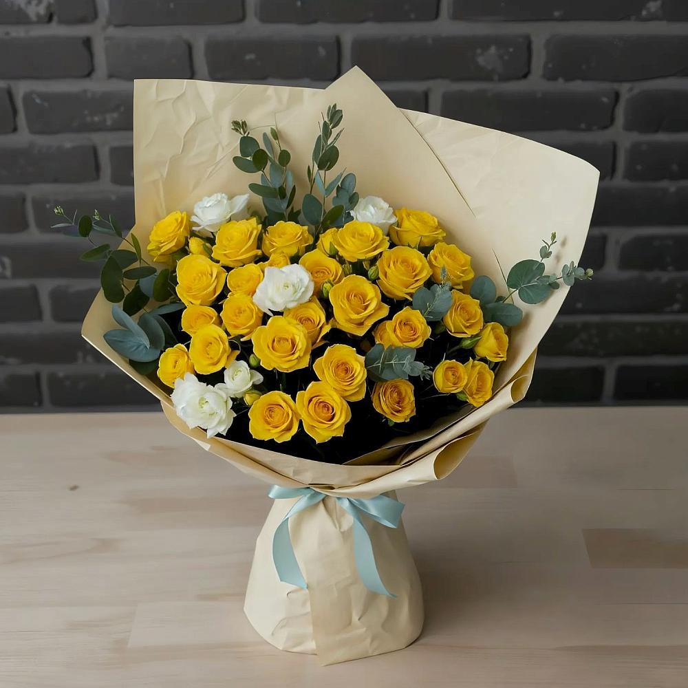 Букет цветов из: Розы в Магнитный