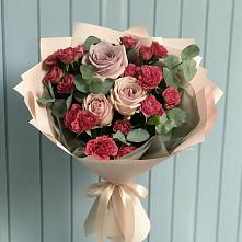 Букет цветов из:  Гвоздики и Розы #REPLACE_PRED# Магнитный
